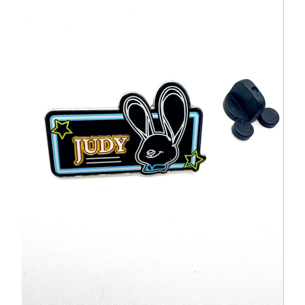 Hong Kong Disneyland Neon Name Sign Judy Hopps Zootopia Disney Trading Pin - Picture 4 of 5